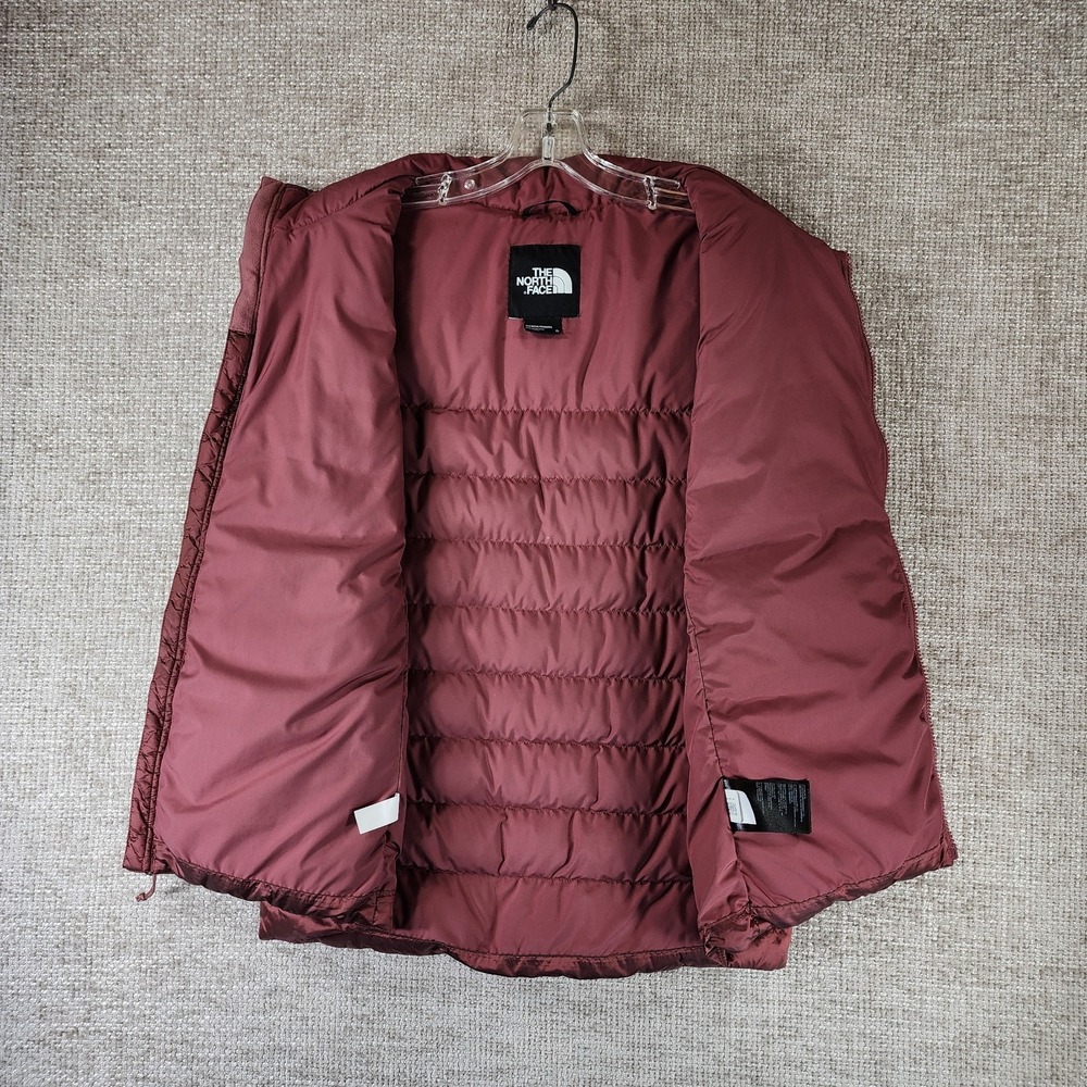 The North Face Aconcagua 550 Down Puffer Vest Womens XL Wild Ginger Full Zip EUC - Picture 10 of 12